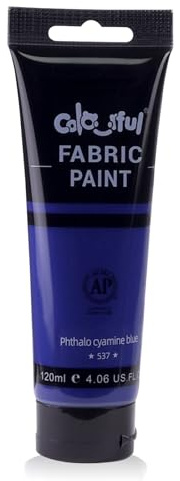 Colorful 120ml Fabric Paint-Phthalo-cyamine blue