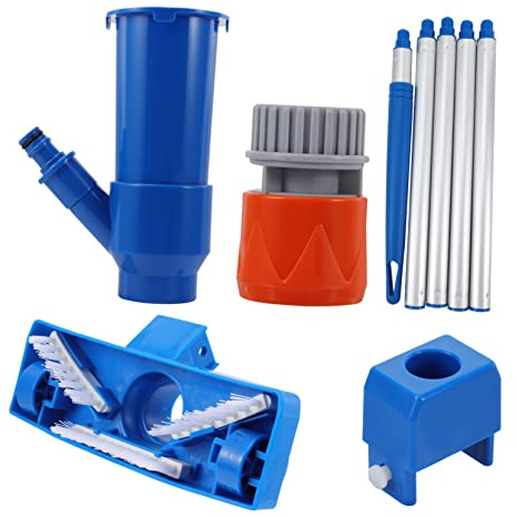 SUPVOX Kit de Limpieza para Piscina con Cepillo de y Sistema de Absorción por Herramienta Ligera y Duradera de Plástico para Succión de Suciedad y Fácil Instalación y Almacenamiento