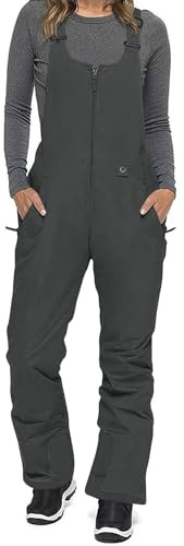Generisch Skihose Damen Wasserdicht Schneehose Wasserdicht Thermo Gefüttert Hosenträgerhose mit Verstellbarer Latzhose Outdoorhose Winddicht Snowboardhose Winter Mode Softshellhose Leicht Schneeanzug