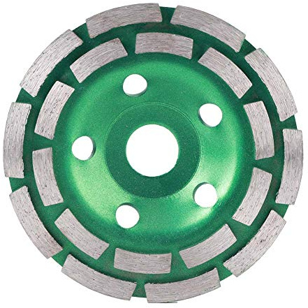 Disco de muela de diamante, herramienta de pulido de doble para hormigón, mampostería, granito y mármol, muela de diamante de 125 x 22,2 mm con alta durabilidad para