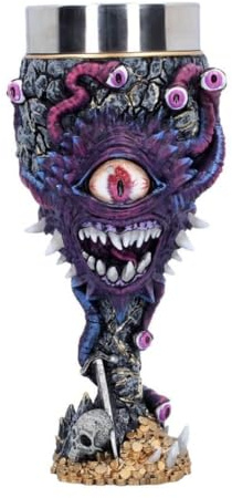 Nemesis Now Dungeons & Dragons Beholder Goblet | Officially Licensed D&D Merchandise, Beholder Collectible Goblet, Resin, Stainless Steel Insert
