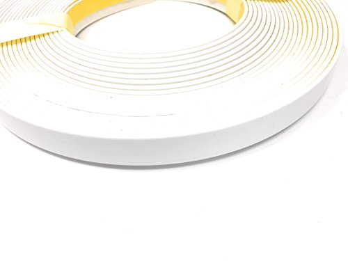 Flachleiste Abdeckleiste Klebeleiste Fensterleiste 20mm Länge 10m ohne Gummilippe