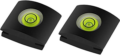 2 copri slitta con livella a bolla per fotocamere Canon Nikon Panasonic Fuji Olympus Pentax Sigma DSLR/SLR