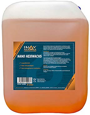 INOX® Nano concentré de Cire Chaude, 5L - Cire en Spray pour Les Stations de Lavage et Les installations de Lavage de Voitures, Lavage de Voitures et Entretien de la Peinture