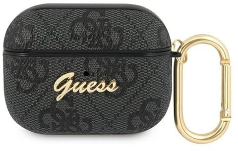 Guess GUAP4GSMK - Custodia per AirPods Pro colore Grigio 4G Script Metal Collection
