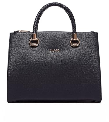 Liu Jo Borsa a mano comoda e capiente con tre vani di cui quello centrale chiuso con patta calamita. Possiede due tasche interne di cui una con zip ed una tracolla regolabile e removibile 34x27x14 cm