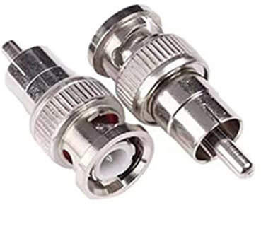 ACICS Accessoires de connecteur de câble de caméra de Surveillance BNC à Lotus AV RCA Adaptateur mâle Femelle Q9 tête vidéo (Color : BNC to RCA Male, Size : 2 pcs)