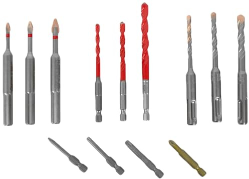 ALPEN 0000303213100 C PROTECTOR KIT SET 13-1 (13 piezas, diámetro 5,00 – 8,00 mm, para baldosas de gres duro hasta dureza 9 Mohs/Ritz, vidrio y porcelana, broca especial, surtido de taladros)