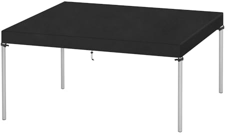 VANSHEIM Abdeckung Tischplatte Abdeckung Gartentisch Abdeckhaube Gartentisch Abdeckhaube für Tisch Wasserdicht Abdeckplane Gartentisch Winddicht UV-Beständiges 420D Oxford Gewebe 180x90x15cm