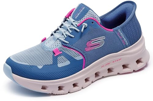 Skechers 232930-nvy Scarpe da ginnasticaUomo | Casual, Slip-ins, Glide-Step, Memory Foam raffreddato ad aria, lavabile in lavatrice, vegano