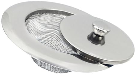 Ciieeo Edelstahl Spülbeckensieb 11.30 X 11.30 cm Rostfreier Küchenfilter Für Obst Und Gemüse Einfach Zu Reinigen Effektiver Abflussstopfen Für Küchen Und Badezimmer