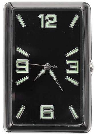 iplusmile Auto Armaturenbrett Uhr Quadratisch Mini Analog Uhr Leichtes Design Selbstklebend Auto Dashboard Dekoration Für Büro Zuhause Und