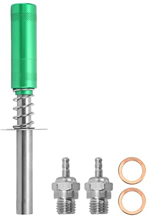 BONKZEBU Glödstift Tändare Aluminiumlegering RC Startsats med N3 Hot Spark Glödstift för RC Oljedriven Bilfartyg Metanolmotor Grön