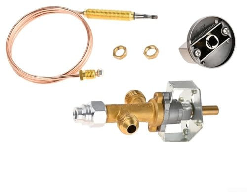 M8 x 1 Propangas-Flammenregelventil mit 60 cm Thermoelement für Gasfeuer und Heizungen