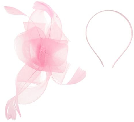 Healeved Cocktail Tea Party Fascinator Für Frauen Eleganter Vintage-stil Mit Federn Und Netz Accessoire Für Hochzeiten Und Besondere Anlässe Verstellbares Stirnband