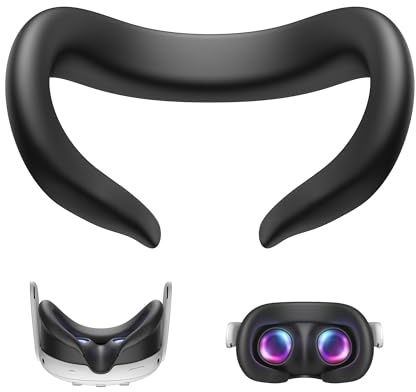 KIWI design F3 Silikon Facial Interface mit Meta Quest 3, schweißabweisendes Quest 3 Face Cover, Nicht für Quest 3S geeignet