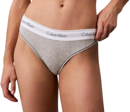 Calvin Klein damstringtrosa LV00QF8518 stringtrosa, grå (grå ljung), M, Grå (grå ljung), M
