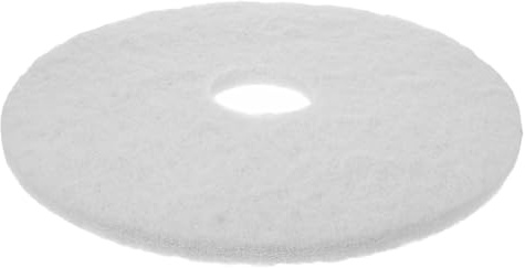 Almohadilla de Pulido para Suelos de 17 Pulgadas, Tejido Blanco