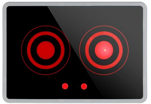 Kisangel Pretend Induction Cooker Toy with Sound and Light Kids Play Kitchen Appliance Toy Battery Operated Model Portable Play Stove for Toddlers Indoor Outdoor Pretend