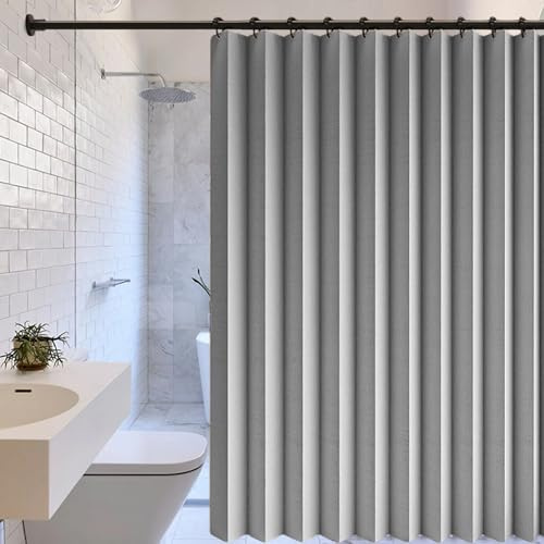 Blackout Door Curtain 134 x 206 cm Blackout, Privacy, Room Divider, Privacy, Isolate Oil Smoke Pleated Magnetic Door Curtain for Room Bedroom Bathroom Living, Grey