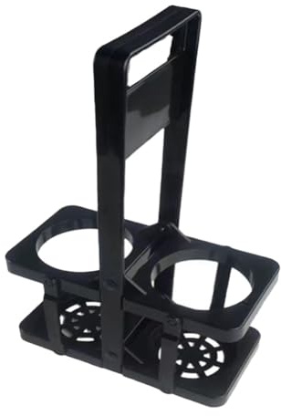 Homeponnew Cesta de plástico para botellas de cerveza con asa para KTV y reuniones sociales, diseño plegable para un fácil almacenamiento, sostiene varias botellas de forma segura