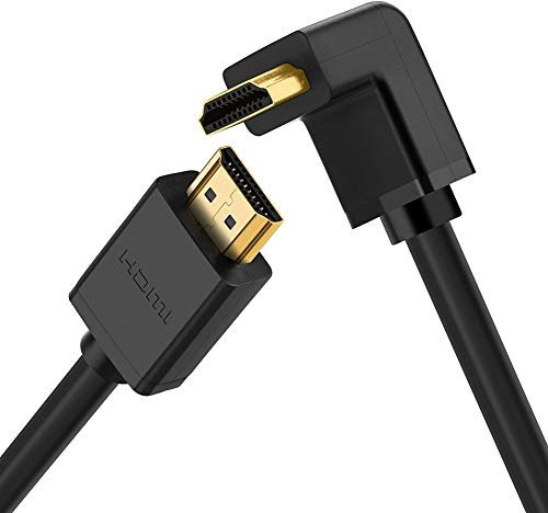 7.5 Metre HDMI Cable, Right Angled 270 Degree HDMI Cable HDMI Lead Support 4K UHD 1080P 3D and ARC for PC Laptop, Blu-ray Player, Nintendo Switch, By Dragon Trading
