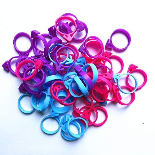 60 Pcs Silicone Icing Bag Ties, Reusable Piping Bag Ties for Cake & Pastry Decoration, Includes 3 Colors