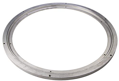 Gedotec Schwerlast-Drehbeschlag 360° Drehscheibe drehbar Ø 450 mm | Drehteller Stahl silber | Druckkugellager Tragkraft 350 kg | Dreh-Ring zum Schrauben für Möbel - TV uvm. | 1 Stück - Drehkranz Küche