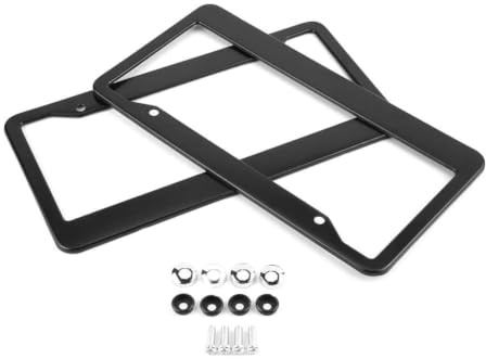 Nummernschildhalter, Yctze 2 Stück Universal Edelstahl Auto Nummernschild Rahmen Abdeckung Halter Halterung für kennzeichenhalter us car original us kennzeichenhalter kfz kennzeichenhalter usa kennzei