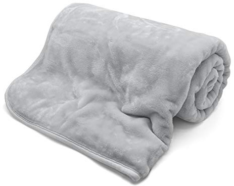 Artistic Fashionistax New Thermal Super Soft Velvet Faux Fur Mink Throw Blanket Soft Warm Thick Bed Sofa Cover Single Double King (King - 200x240cm, Silver Grey)