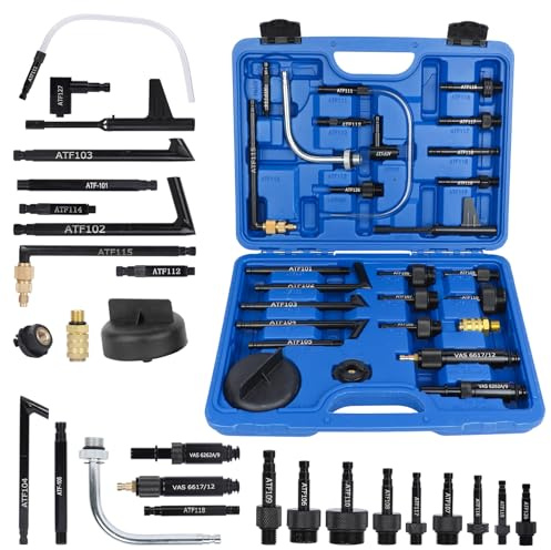 27PCS-ATF Adapter Getriebeöl Einfüllgerät Adapter - BELEY Getriebeöl Befüllgerät Adaptern Ölwechsel Gerät Adaptern für Mercedes-Benz, für BMW, für VW, für ATF121 ATF122 ATF123 ATF124 ATF125