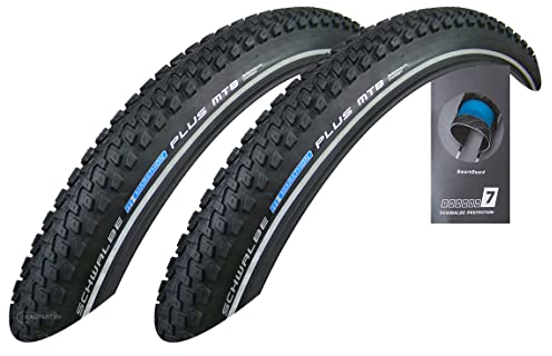2X Schwalbe Marathon Plus MTB 57-559 Drahtreifen SmartGuard 26x2.25 Mantel