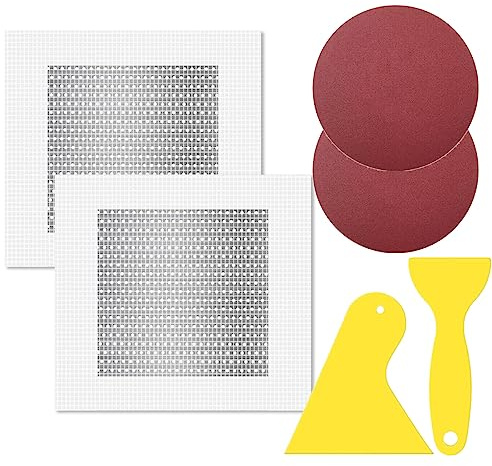 LICQIC Wall Repair Patch, Plasterboard Repair Patch, Self Adhesive Plaster Repair for Plaster Roof Drywall Crack (2 Pcs, 4 in by 4 in)