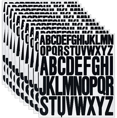 LIMITADA 10 Blatt Selbstklebende Buchstaben Buchstaben Aufkleber Groß Buchstaben Sticker Buchstaben Aufkleber Wasserfest Klebebuchstaben Sticker Buchstaben Vinyl Alphabet Aufkleber für Kunsthandwerk