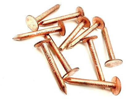 50 Stück Kupfer-Nägel, Dachschiefer, Filznägel, Baumstumpfvernichter, 30 mm, 38 mm, 50 mm (30 mm x 3,35 mm)