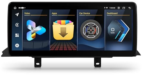 XTRONS 12.3'' HD IPS Android 14 Autoradio Octa Core 4GB 64GB 4G LTE Car Play Android Auto Bluetooth GPS WLAN Optional DAB OBD DVR AHD Kamera Für BMW 3er F30 4er F32 Linkslenker NBT ID4 System