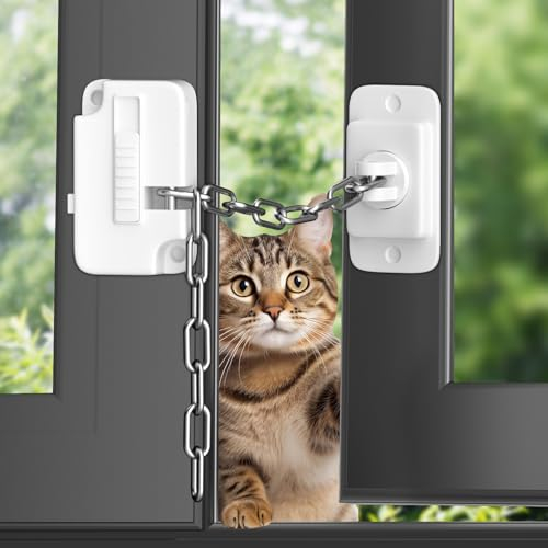 2Pcs Window Locks, YTOOK Adjustable Window Safety Locks for UPVC, Window Restrictor for Child Pets Safety, Self Adhesive Window Lock No Drilling for Metal, Wooden, Sliding Window