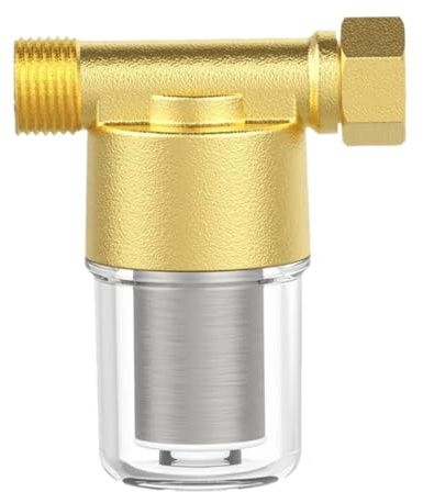 Beatific Filtre à Eau 1/2 pour Robinet, Filtre à Eau de Machine à Laver, pré-Filtre à Eau, Combinaison de filtres à Eau, Filtre à sédiments. Convient aux Pommes de Douche, Chauffe-Eau, purificateurs
