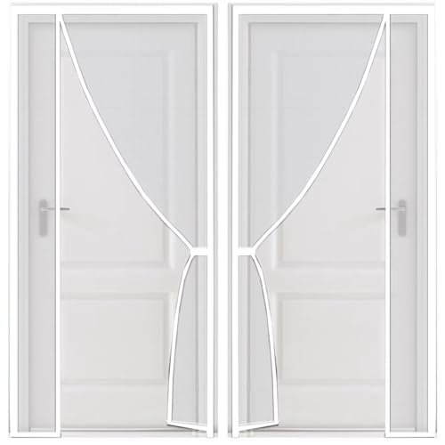 Fly Screen Magnet Made to Measure 140x215cm Customized Magnet Fly Screen Door White