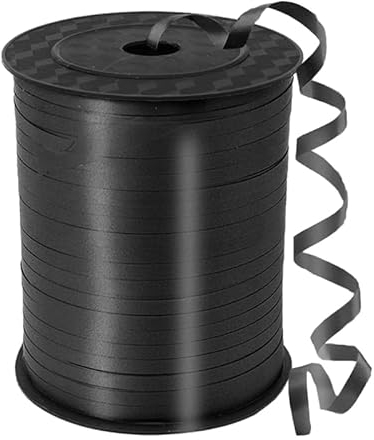 CHJENYI 450 Meter/500 Yard Schleifenband, Balloon Ribbon Curling Band-Ballon Schnur,Geschenkband,Weihnachten Neujahr Partydeko,Basteln, Hochzeitsdeko,Geschenkverpackung (Schwarz)