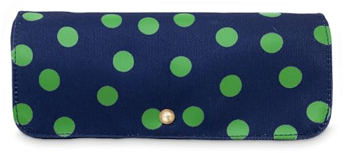 Kate Spade New York Reise-Schmuckkästchen, Stoffbox für Damen, niedlicher Organizer für Halsketten, Ringe, Armbänder, kleine Schmuckrolle (Sonnet Dot)