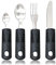Xiciki 4 Pièces Cuillère Couvert Parkinson Easy Grip Set Couverts de Table Aides Couvert avec Prise en Main Large et Antidérapante pour les Personnes âgées, Handicapées, Parkinson