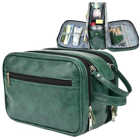 YRTUOP Bolsa de Higiene para Hombres, Bolsa para Kit de Afeitar - Neceser de Afeitar Neceser para Hombre - Bolsas de tocador de Viaje, Organizador de artículos de tocador, Bolsa de cosméticos para