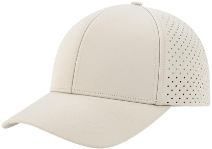 BOTVELA Baseballkeps för män laserskuret nät snapback-keps, BEIgE, one size