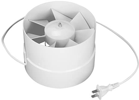 Tofficu Kanalventilator Runder Abluftventilator Für Küche Und Toilette Lüftungsventilator Für Badezimmer Und Fenster Kreisventilator Weiß Für Pvc-rohrsysteme
