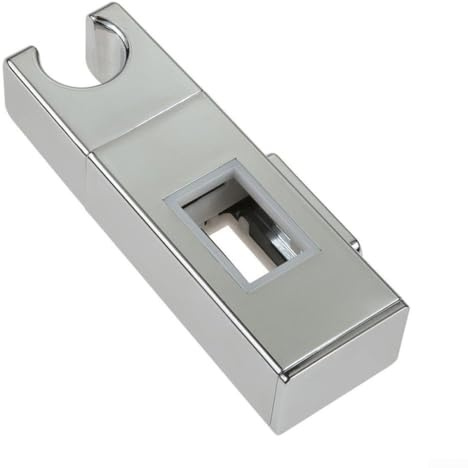 Support de pommeau de douche pour rails rectangulaires, réglable, design chromé