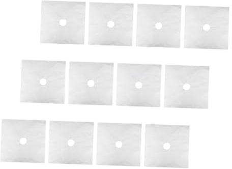 LOLIPPYY 12pcs Heat Resistant Gas Stove Burner Protector Covers Non-stick Stove Hob Liners Easy Clean Oil and Stain Resistant Mats for Gas Cookers Silver