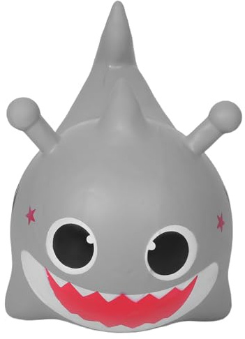 ifundom Inflatable for, Thickened Ride-On Jumping Animal in Grey Shark Design, Outdoor Developmental Hopping Bounce for Boys and