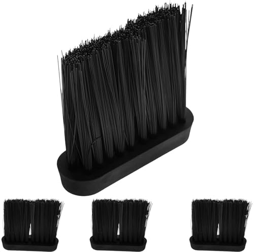 MERRYHAPY 4 Stück Kaminbesen Ersatzbürsten Vielseitige Reinigungsbürste Für Kamin Und Küche Kunststoffbürstenkopf Ergonomisch Geformt Langlebiges Staubreinigungswerkzeug Für Ofen Und Arbeitsplatte