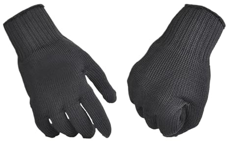 KOROBIE Schnittschutzhandschuhe, 1 Paar schnittfeste Handschuhe, Schnittschutzhandschuhe for Angler, Metzger, Bauarbeiter und Küchenarbeiter, Sicherheitshandschuhe(Small)